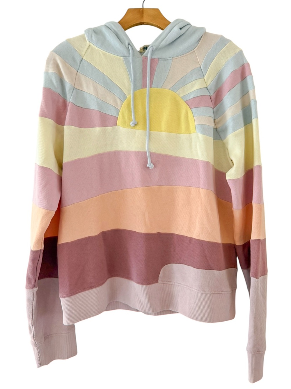 NWOT✨ Faherty Soleil Hoodie M Pastel Sunset Organic Cotton